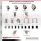 Service Caster 4 Inch 316SS Maroon Polyurethane 3/8 Inch Threaded Stem Caster Lock Brake, 2PK SS316TSTTL20S414-PPUB-MRN-381615-2S2 - alternate 2